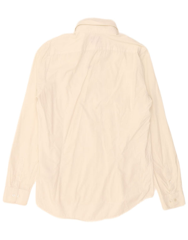 Calvin Klein Jeans Mens Slim Fit Shirt Large White Cotton