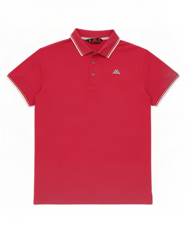 Kappa Mens Polo Shirt XL Pink Cotton