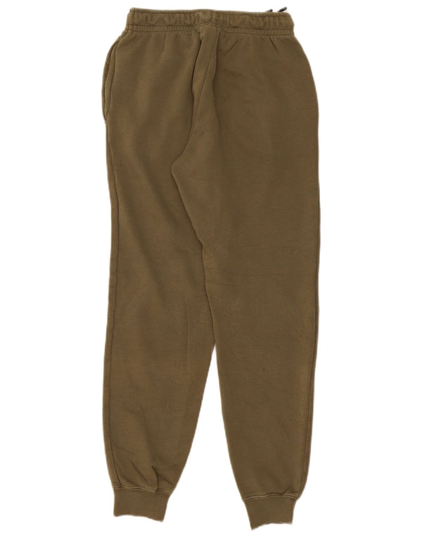 Nike Womens Tracksuit Trousers Joggers UK 6 XS Khaki Cotton