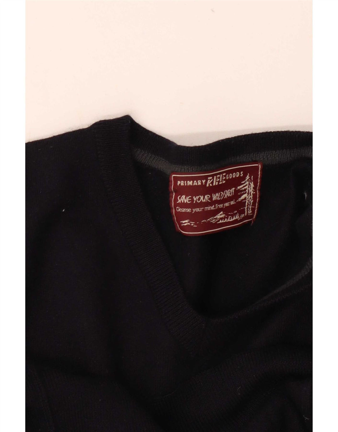 Rifle Womens V-Neck Jumper Sweater UK 12 Medium Navy Blue
