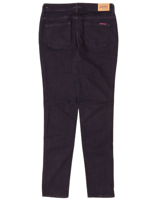 Superdry Womens Standard Fit Skinny Jeans W30 L32 Navy Blue Cotton