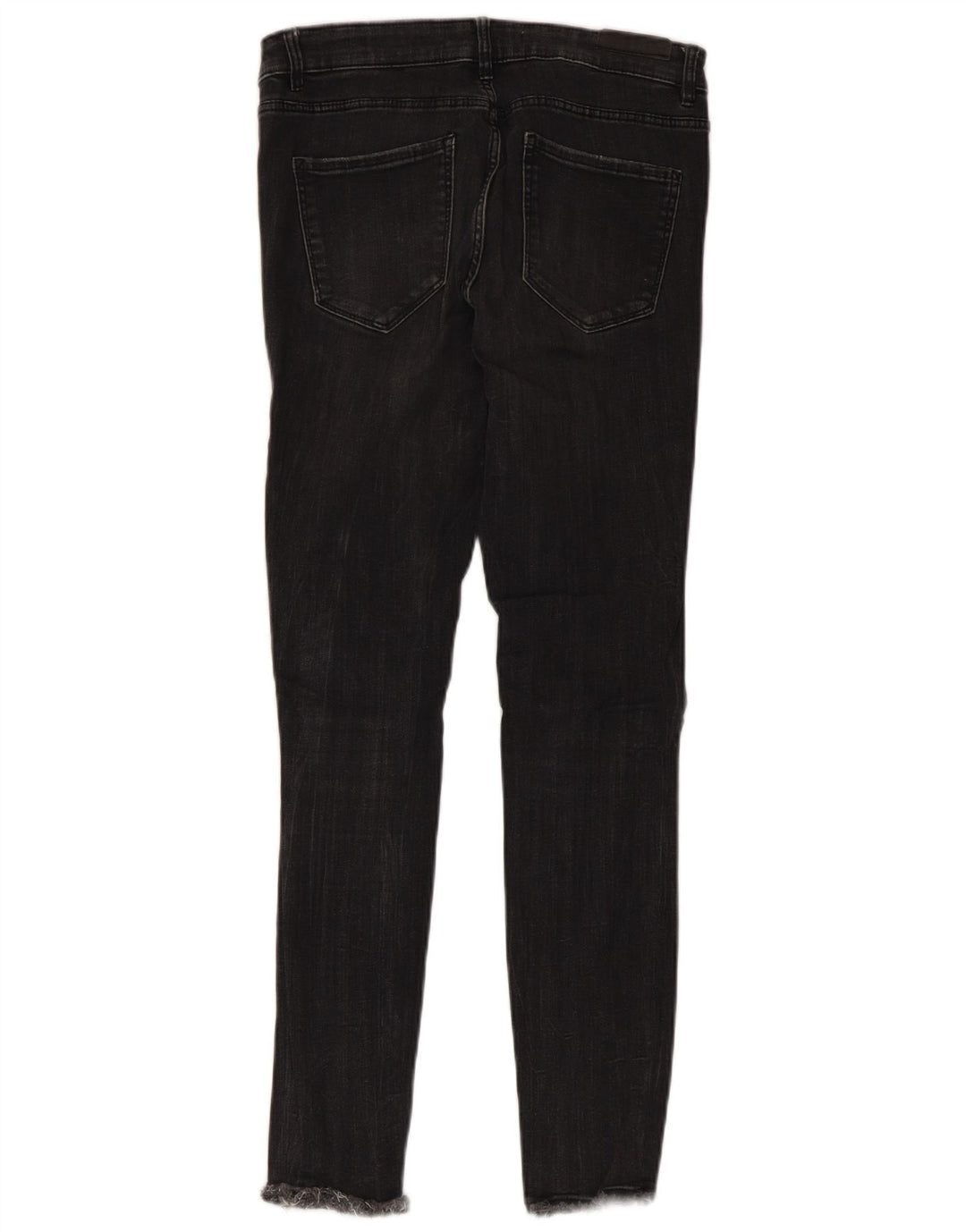 Zara Womens Distressed Skinny Jeans EU 40 Medium W30 L27 Black