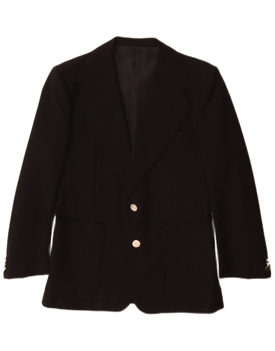 Renoma Mens 2 Button Blazer Jacket EU 46 Small Black