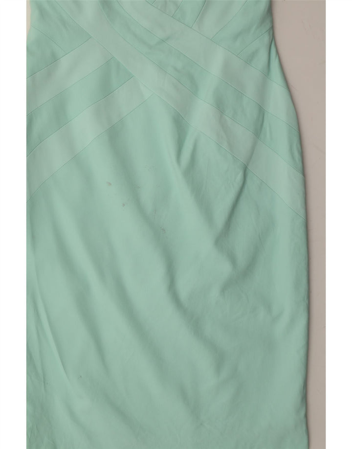 COAST Womens Oversized Strapless Dress UK 12 Medium Turquoise Acetate Vintage Coast and Second-Hand Coast from Messina Hembry 