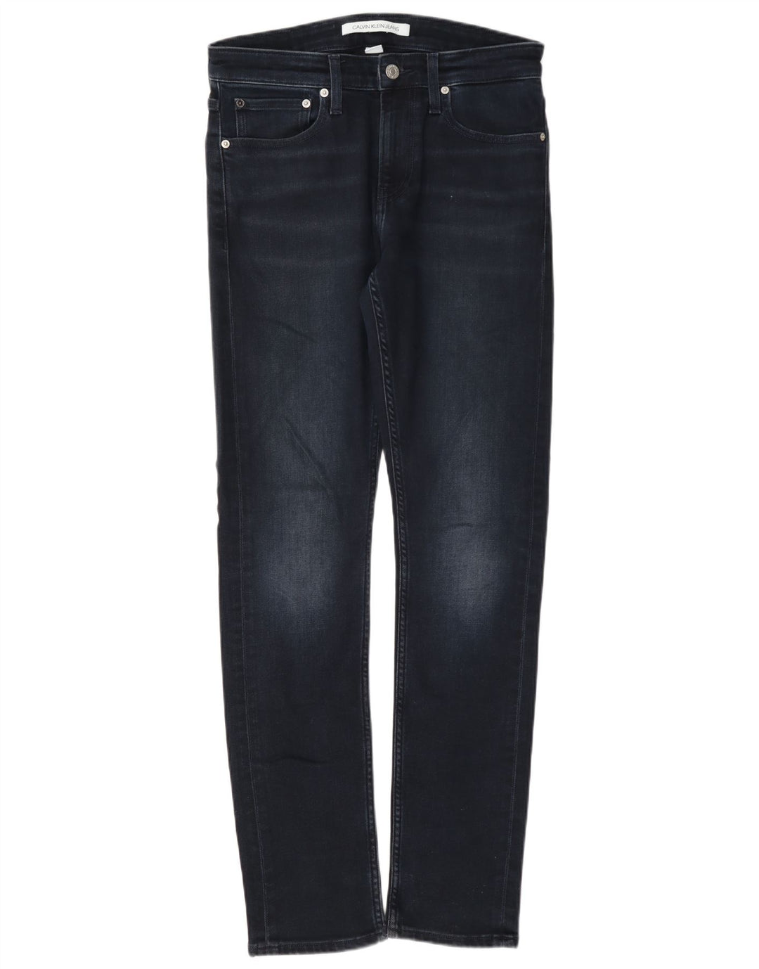 Calvin Klein Mens Slim Jeans W28 L32 Navy Blue Cotton