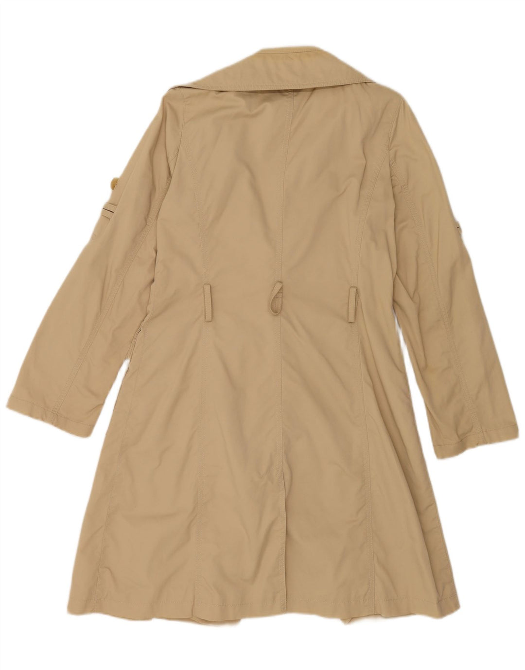 Dkny Womens Oversized Trench Coat UK 6 XS Brown Cotton