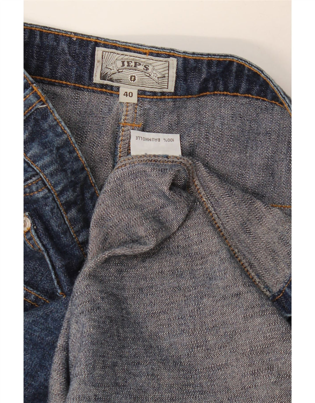 Jep's Womens Denim Skirt EU 40 Medium W32  Blue Cotton