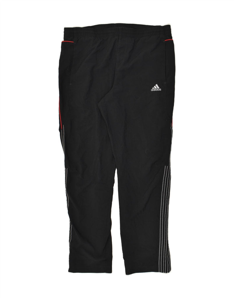 ADIDAS Mens Tracksuit Trousers UK 38/40 Medium Black Polyester | Vintage Adidas | Thrift | Second-Hand Adidas | Used Clothing | Messina Hembry 