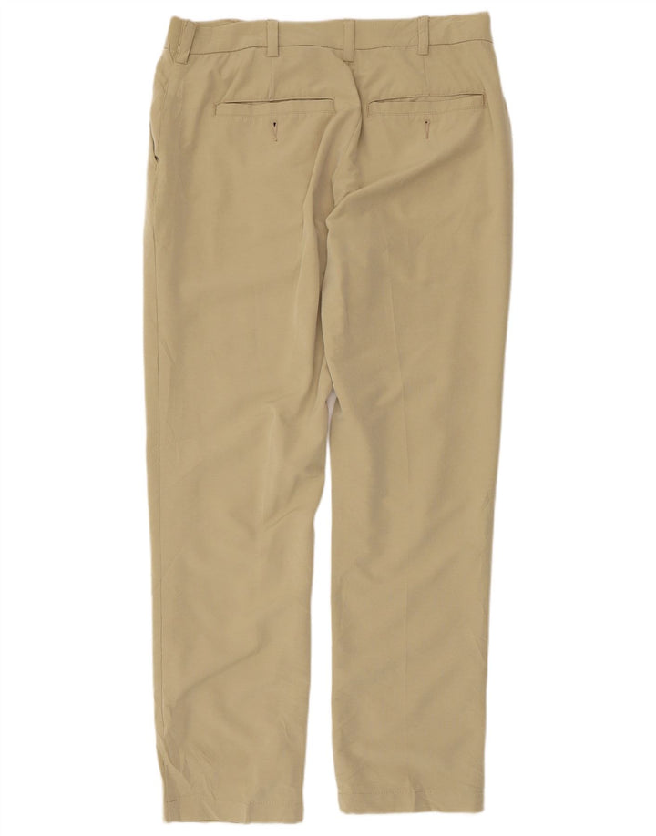 Lee Mens Tapered Straight Chino Trousers W34 L32  Beige Polyester