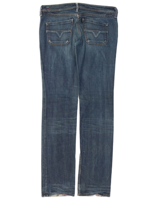 DIESEL Womens Lowky Straight Jeans W30 L34  Blue Cotton