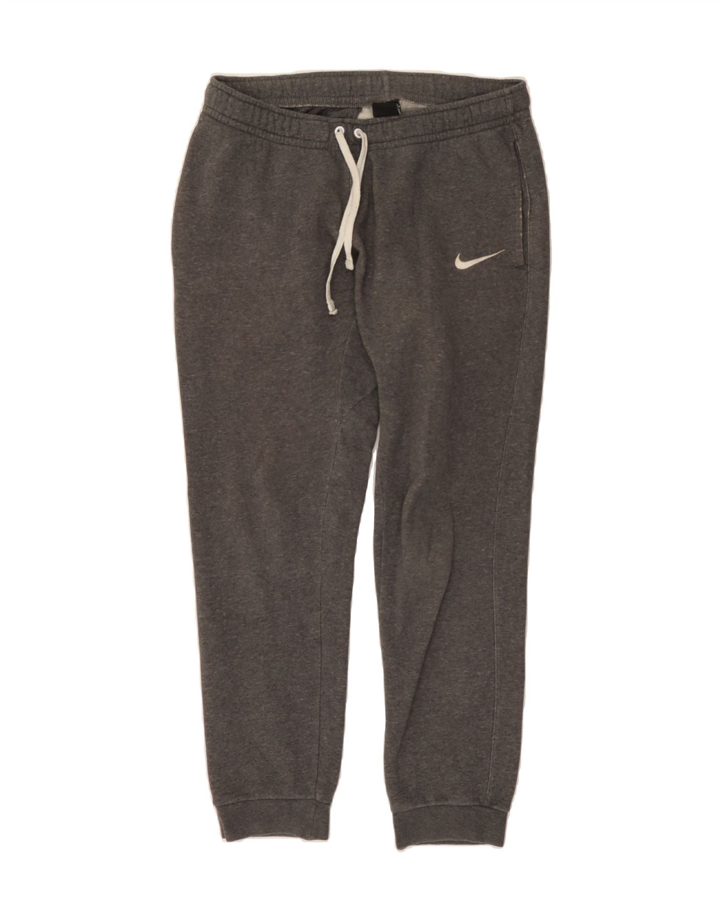 NIKE Mens Tracksuit Trousers Joggers Small Grey Cotton Vintage