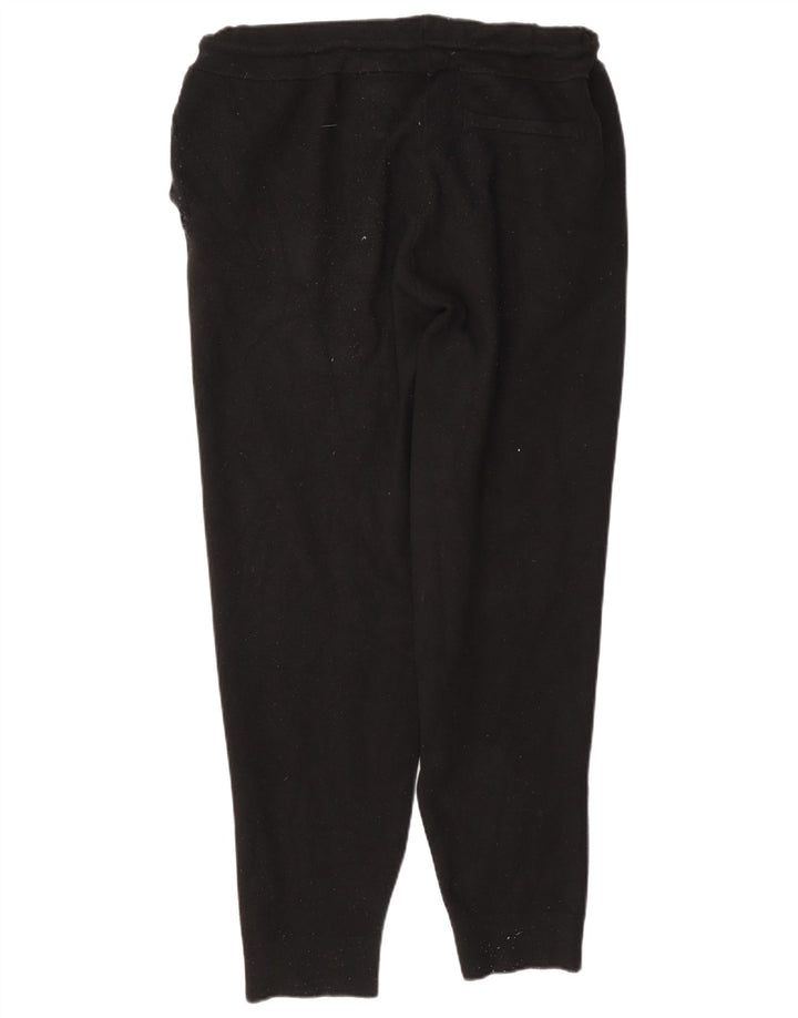 Zara Mens Tracksuit Trousers Joggers Large Black Viscose