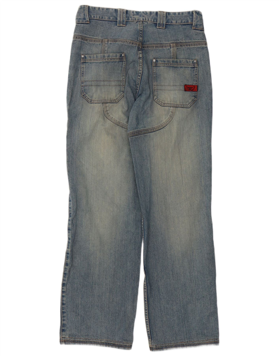 Suomy Mens Motorstyle Graphic Straight Jeans Medium W32 L32 Blue Cotton