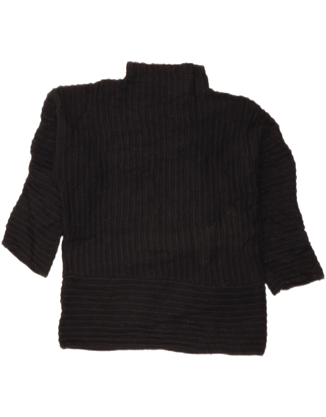 DKNY Womens Oversized Turtle Neck Jumper Sweater UK 10 Small Black