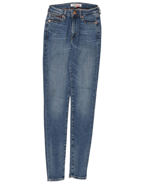 Tommy Hilfiger Womens Skinny Jeans W25 L32 Blue Cotton