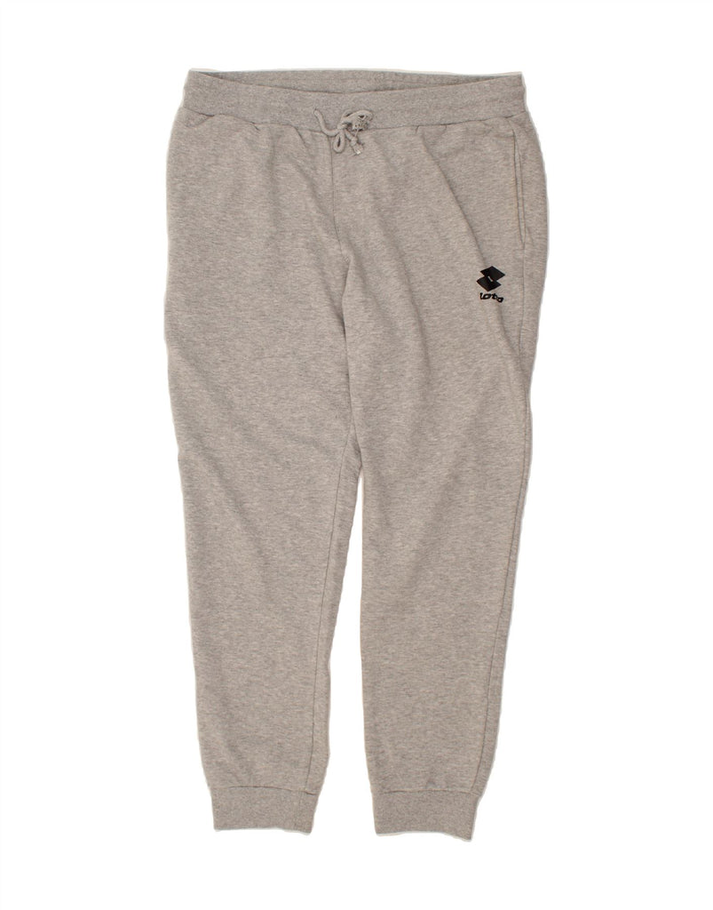 LOTTO Mens Tracksuit Trousers Joggers 2XL  Grey Cotton Vintage Lotto and Second-Hand Lotto from Messina Hembry 