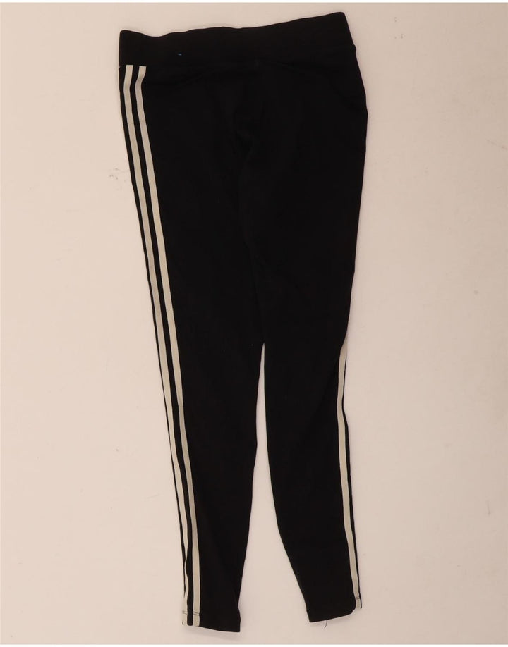 Adidas Mens Leggings UK 12 Medium Black Cotton