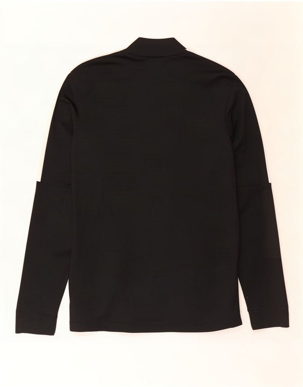 Nike Mens Dri Fit Tracksuit Top Jacket Small Black Colourblock Polyester