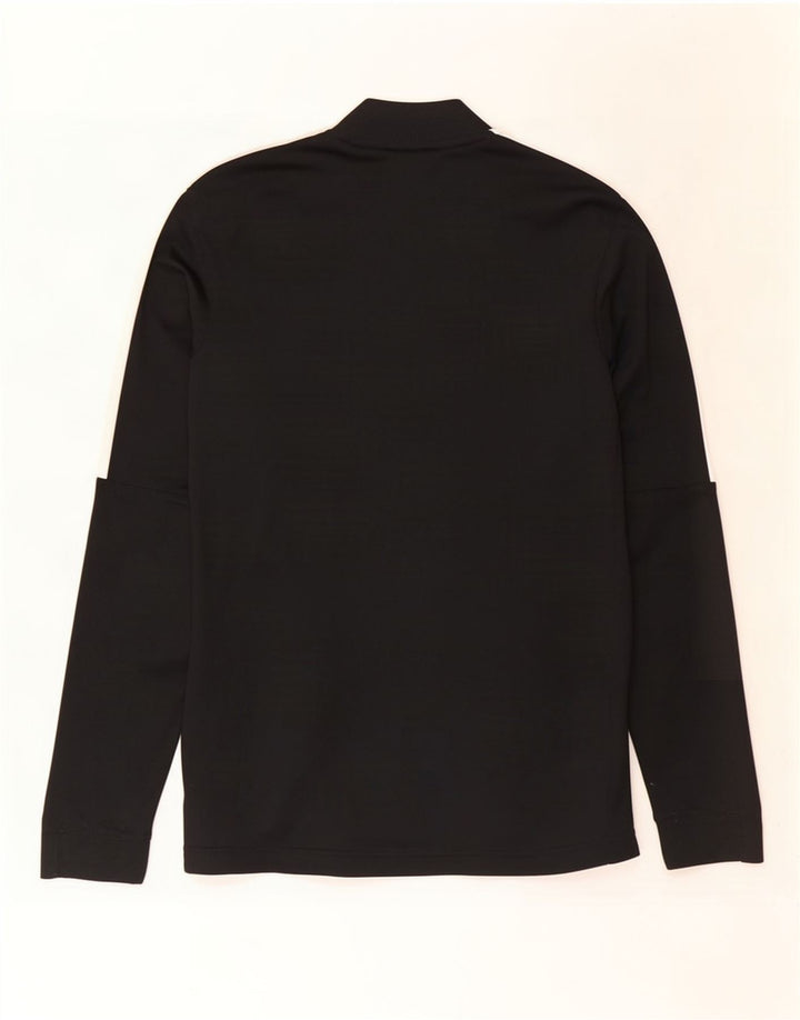 Nike Mens Dri Fit Tracksuit Top Jacket Small Black Colourblock Polyester