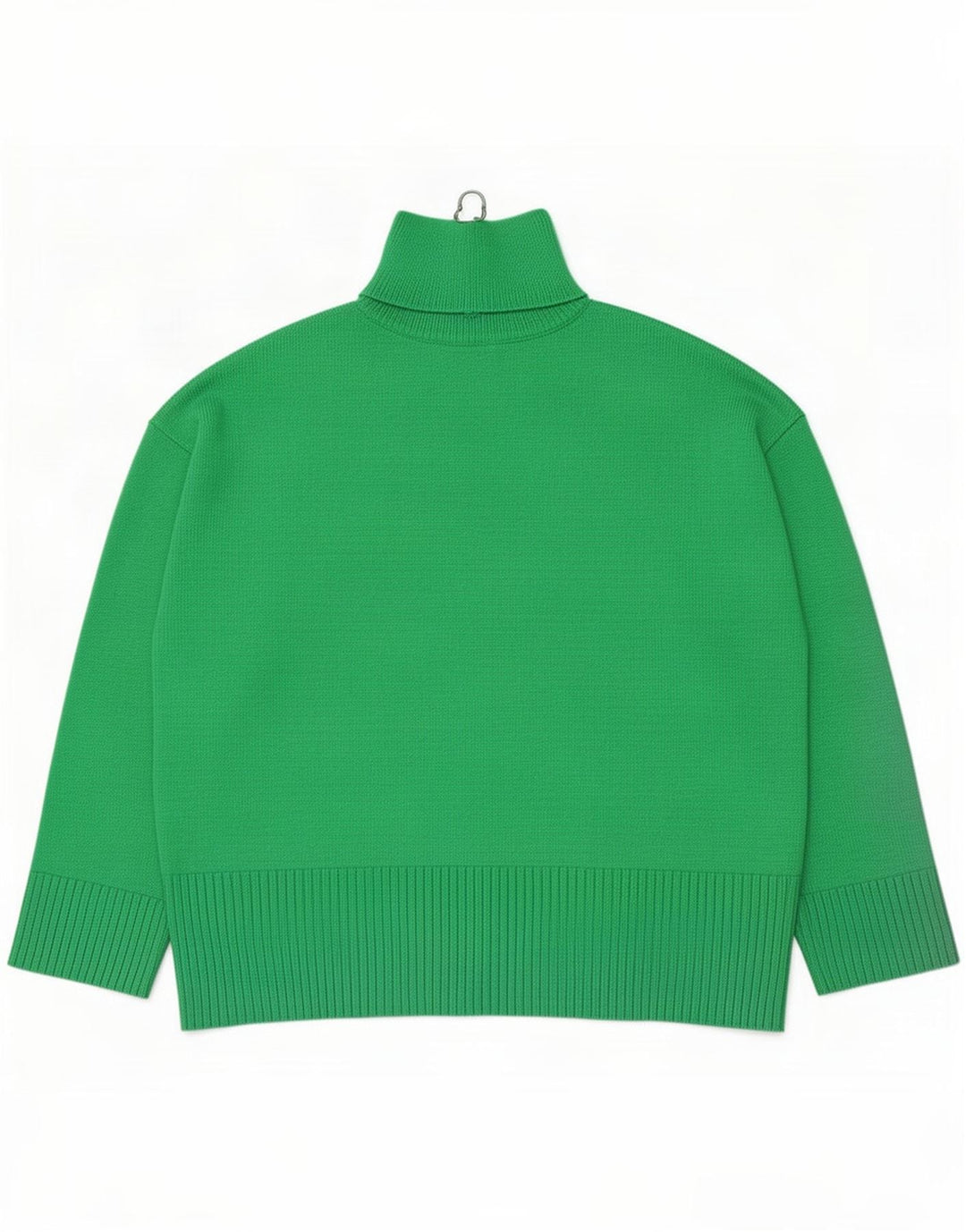 Zara Womens Oversized Zip Neck Jumper Sweater UK 10 Small Green Polyester