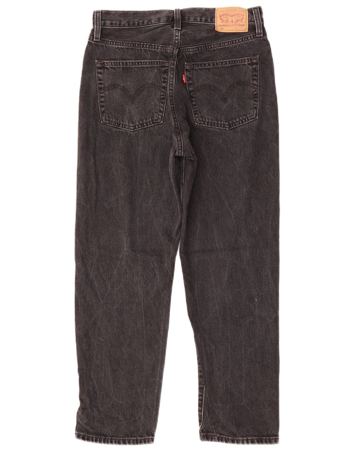 Levi's Womens 501 Straight Jeans W27 L26 Black Cotton