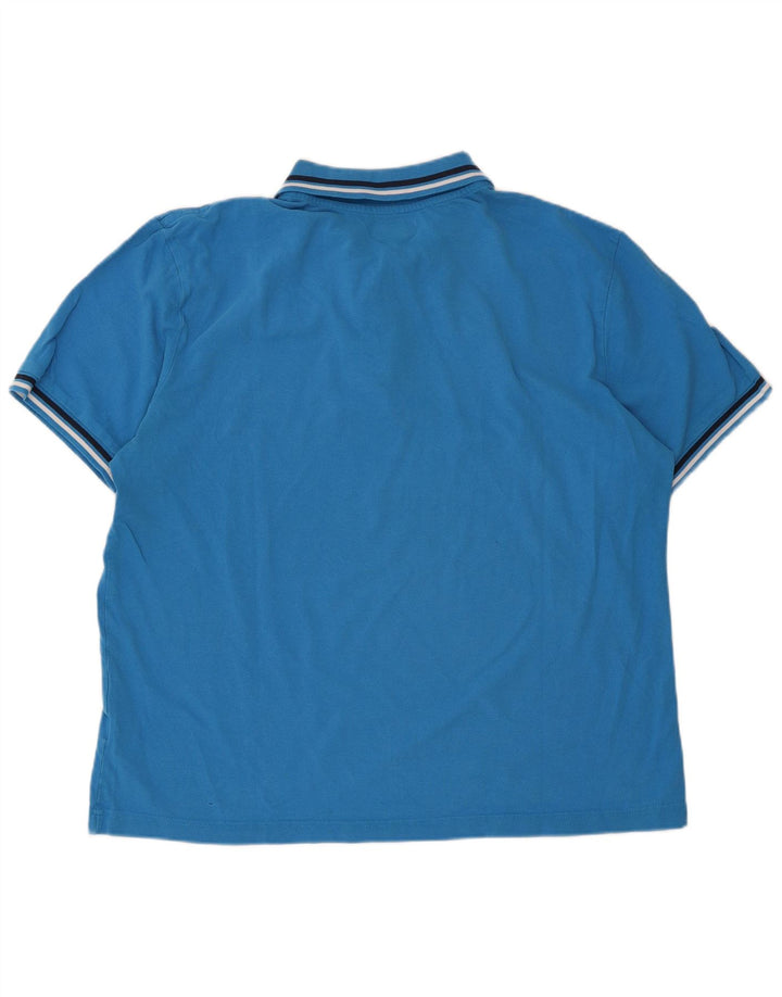 Kappa Mens Polo Shirt 2XL Blue Cotton