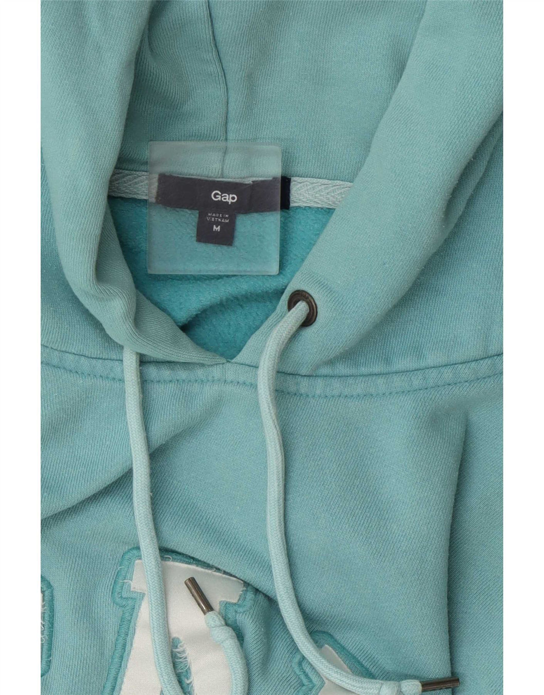 Gap Womens Graphic Regular Fit Hoodie Jumper UK 12 Medium Blue