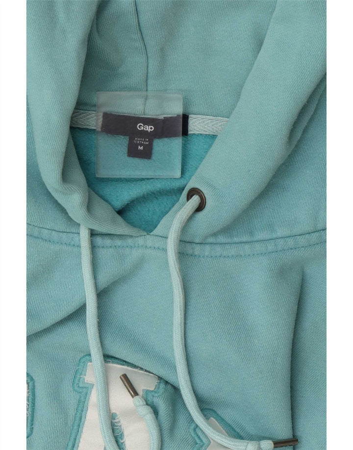Gap Womens Graphic Regular Fit Hoodie Jumper UK 12 Medium Blue
