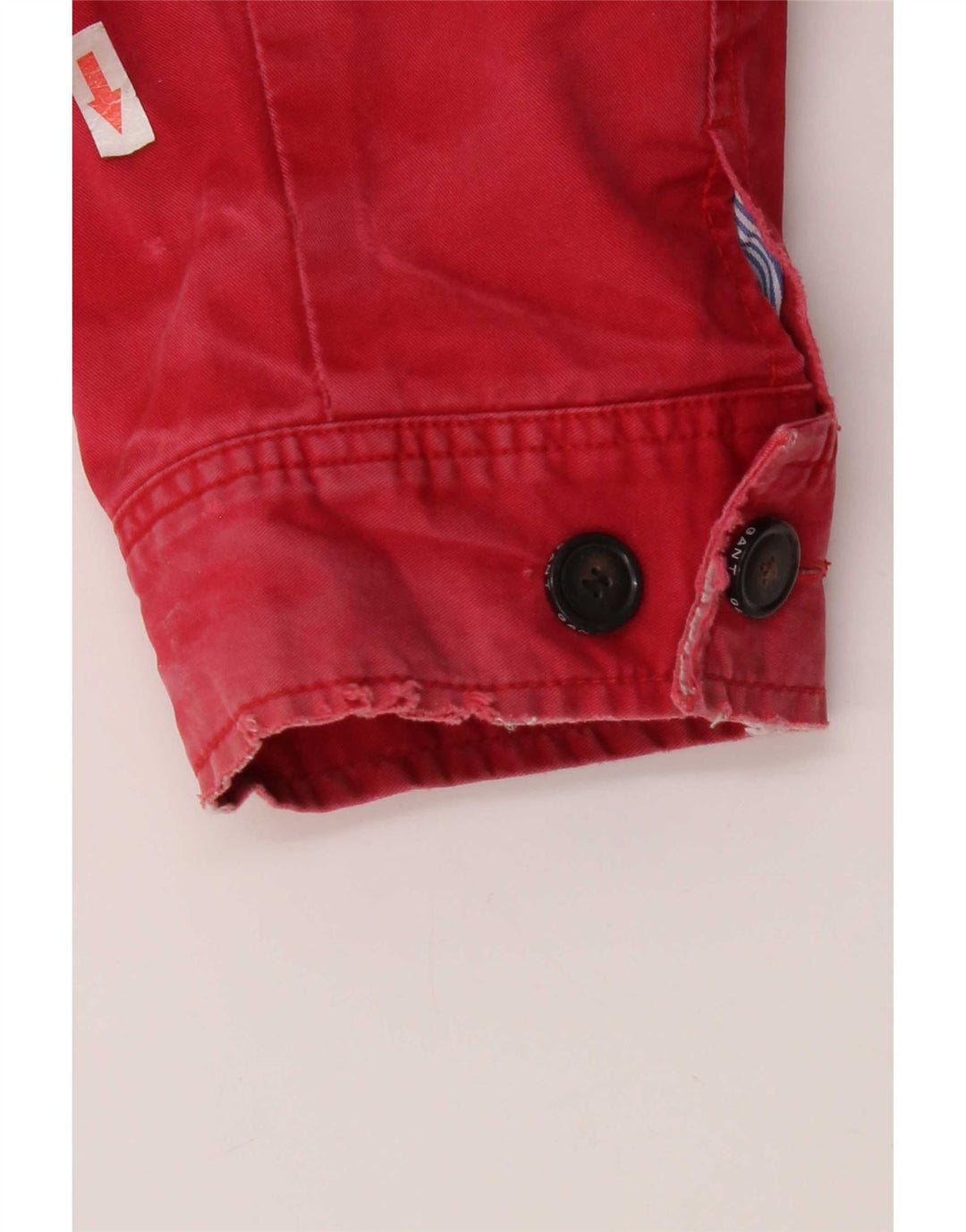 Gant Mens Bomber Jacket UK 44 2XL Red Cotton