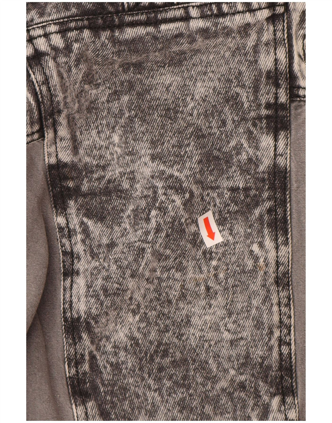 VINTAGE Womens Pullover Denim Jacket UK 20 2XL Grey Cotton