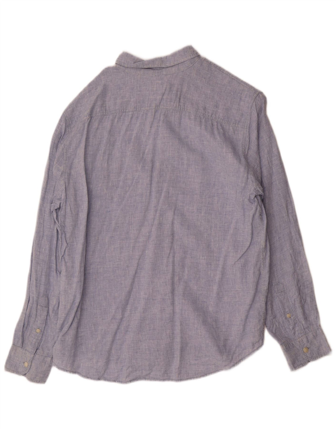 Levi's Mens Standard Shirt Large Blue Linen