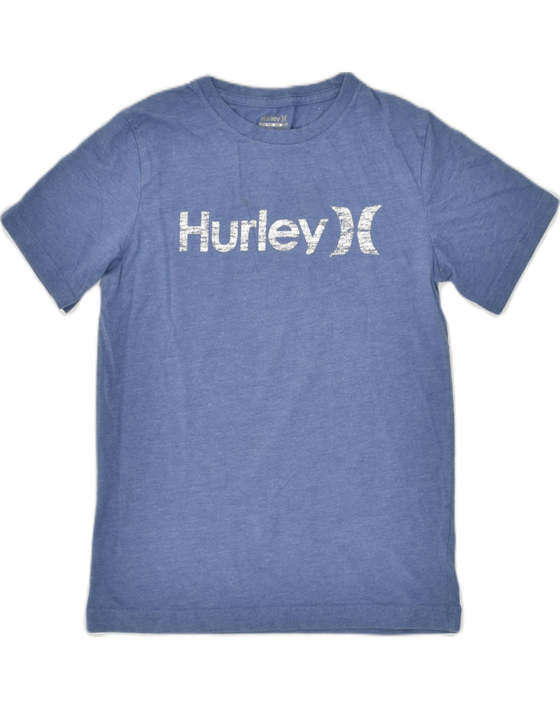 HURLEY Boys Graphic T-Shirt Top 12-13 Years Large Navy Blue Cotton | Vintage Hurley | Thrift | Second-Hand Hurley | Used Clothing | Messina Hembry 