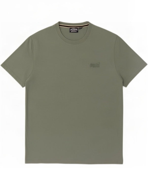 Superdry Mens T-Shirt Top XL Green Cotton