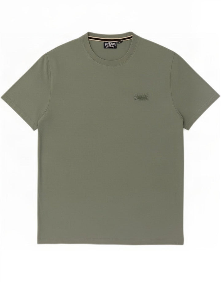 Superdry Mens T-Shirt Top XL Green Cotton