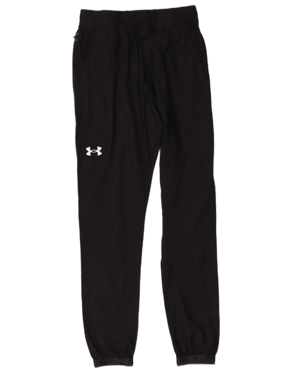 UNDER ARMOUR Womens Graphic Tracksuit Trousers Joggers Small  Black