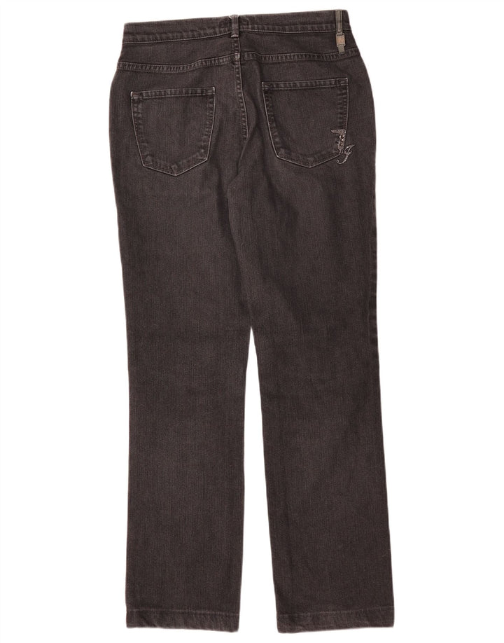 Trussardi Womens Straight Jeans W28 L28 Black Cotton