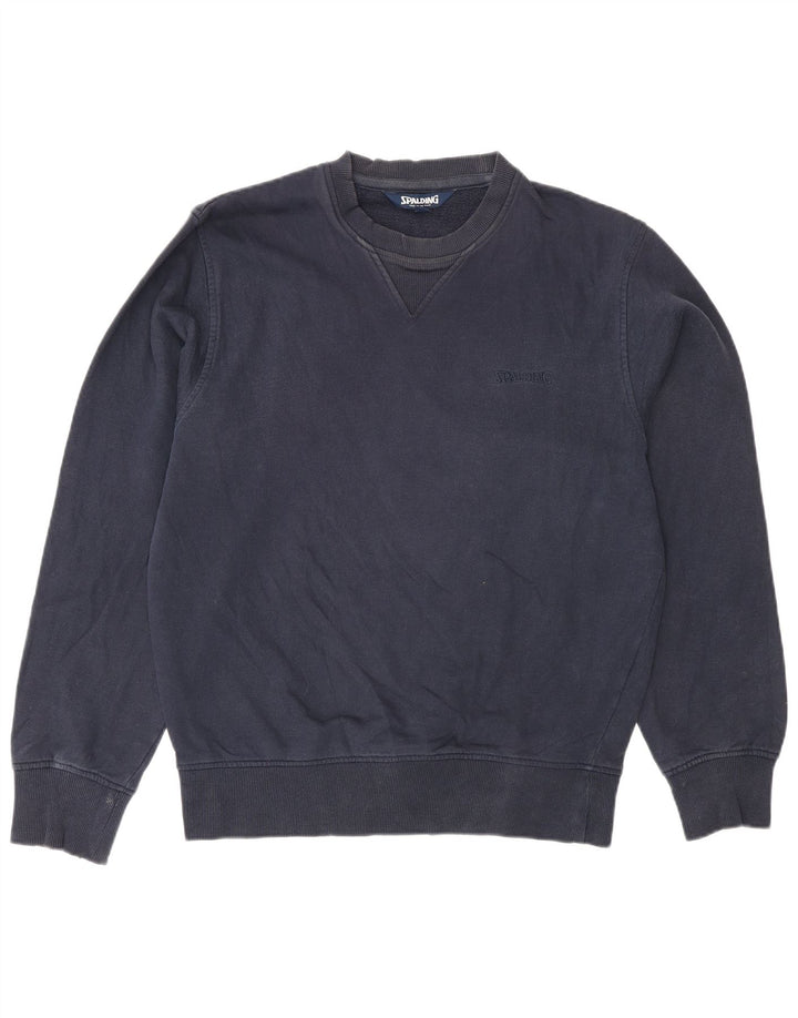 Spalding Mens Sweatshirt Jumper Medium Navy Blue
