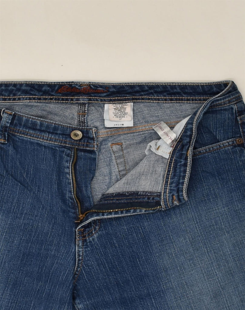 EDDIE BAUER Womens Shaped Fit Straight Jeans UK 16 Large W34 L32 Blue | Vintage Eddie Bauer | Thrift | Second-Hand Eddie Bauer | Used Clothing | Messina Hembry 