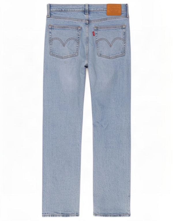 Levi's Womens Wedge Distressed Straight Jeans W25 L28 Blue Cotton