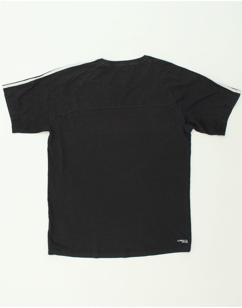 ADIDAS Mens T-Shirt Top Medium Black Cotton | Vintage Adidas | Thrift | Second-Hand Adidas | Used Clothing | Messina Hembry 