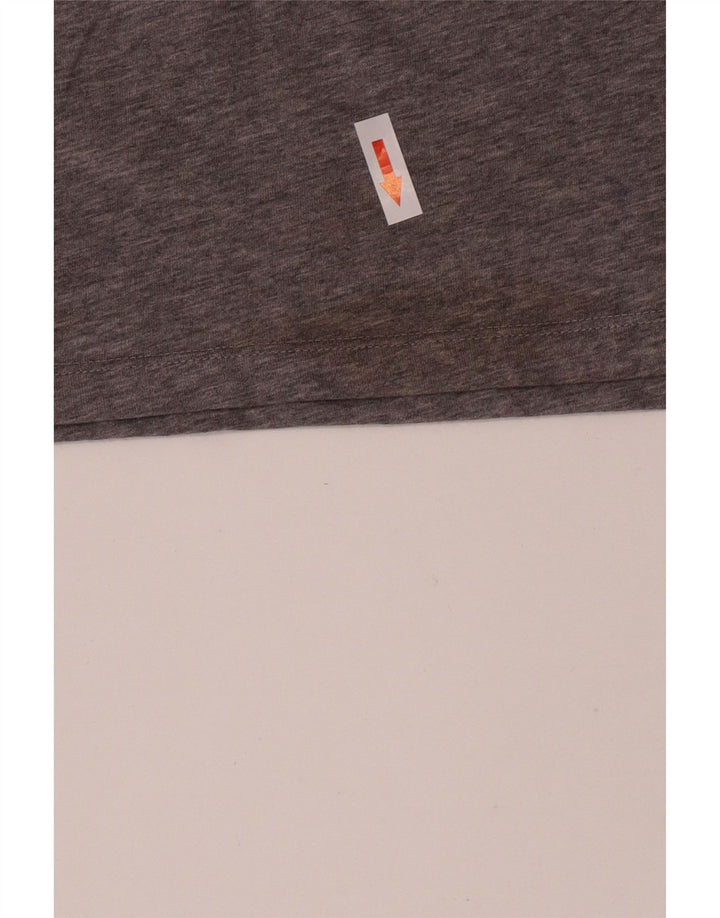 Nike Mens Dri Fit Graphic T-Shirt Top Medium Grey Cotton