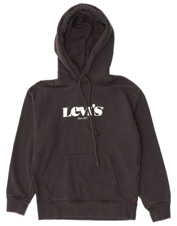 Levi's Mens Graphic Hoodie Jumper 2XS Black Cotton