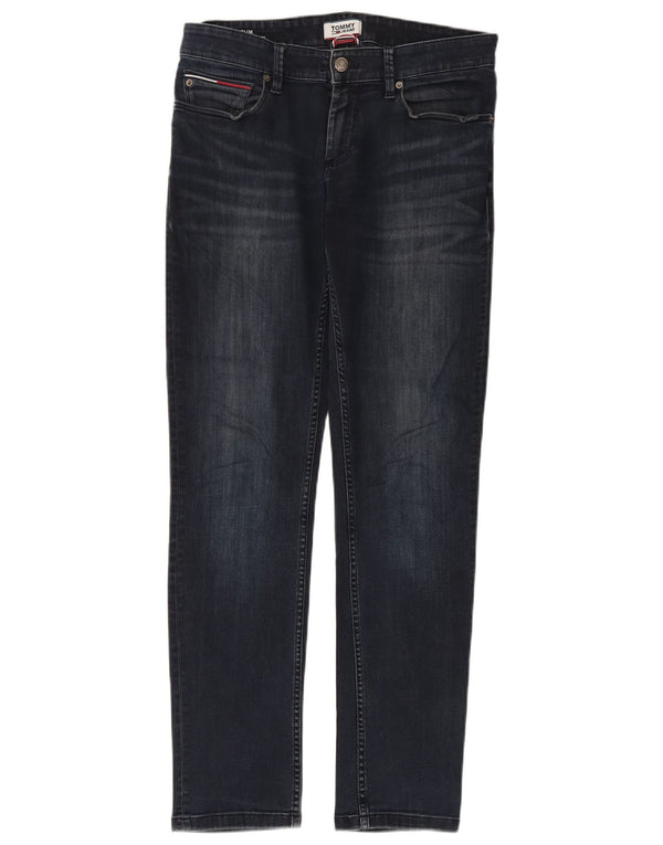 Tommy Hilfiger Mens Slim Jeans W30 L32 Navy Blue Cotton