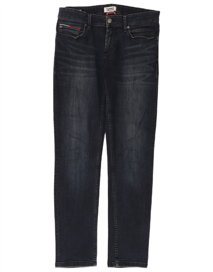 Tommy Hilfiger Mens Slim Jeans W30 L32 Navy Blue Cotton