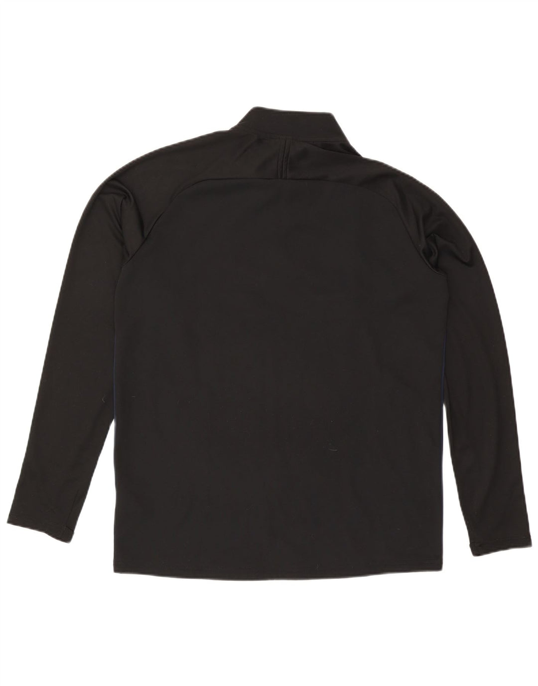 Nike Mens Dri Fit Zip Neck Pullover Tracksuit Top Large Black Colourblock