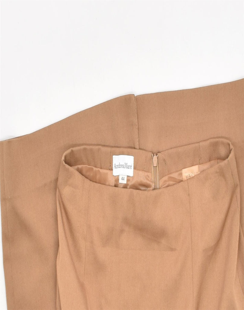 ANDREA MARE Womens Pencil Skirt IT 44  Medium W28 Brown | Vintage | Thrift | Second-Hand | Used Clothing | Messina Hembry 