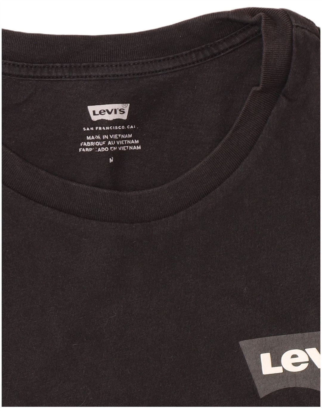Levi's Mens T-Shirt Top Medium Black