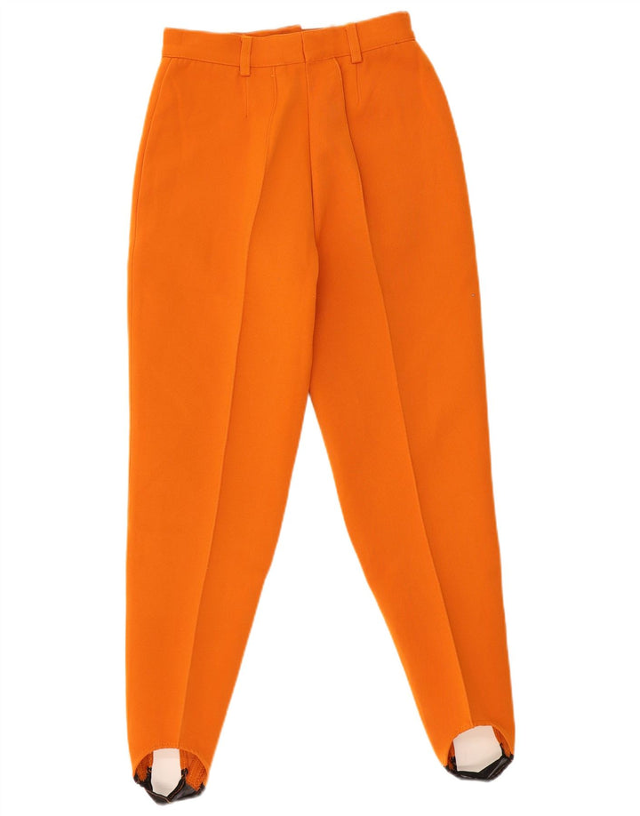 Belfe & Belfe Womens Stirrup Casual Trousers IT 42 Medium W26 L28 Orange