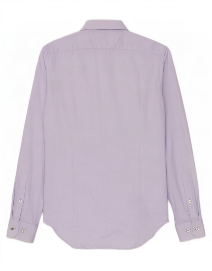 Naracamicie Mens Shirt Small Purple Cotton
