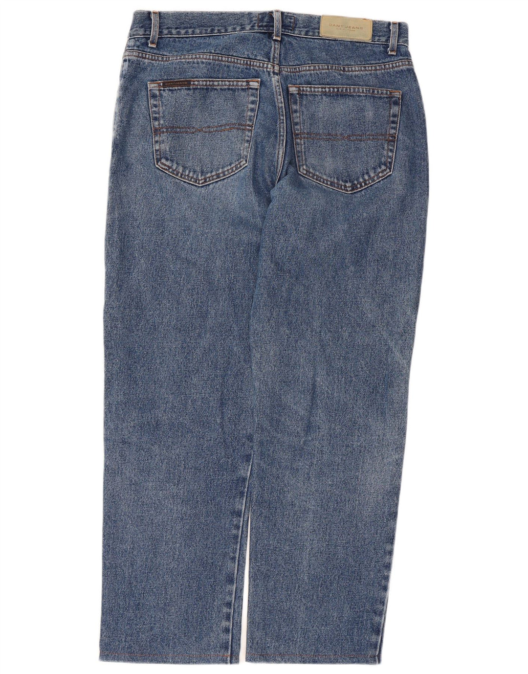 Gant Mens Regular Straight Jeans W34 L27 Blue Cotton